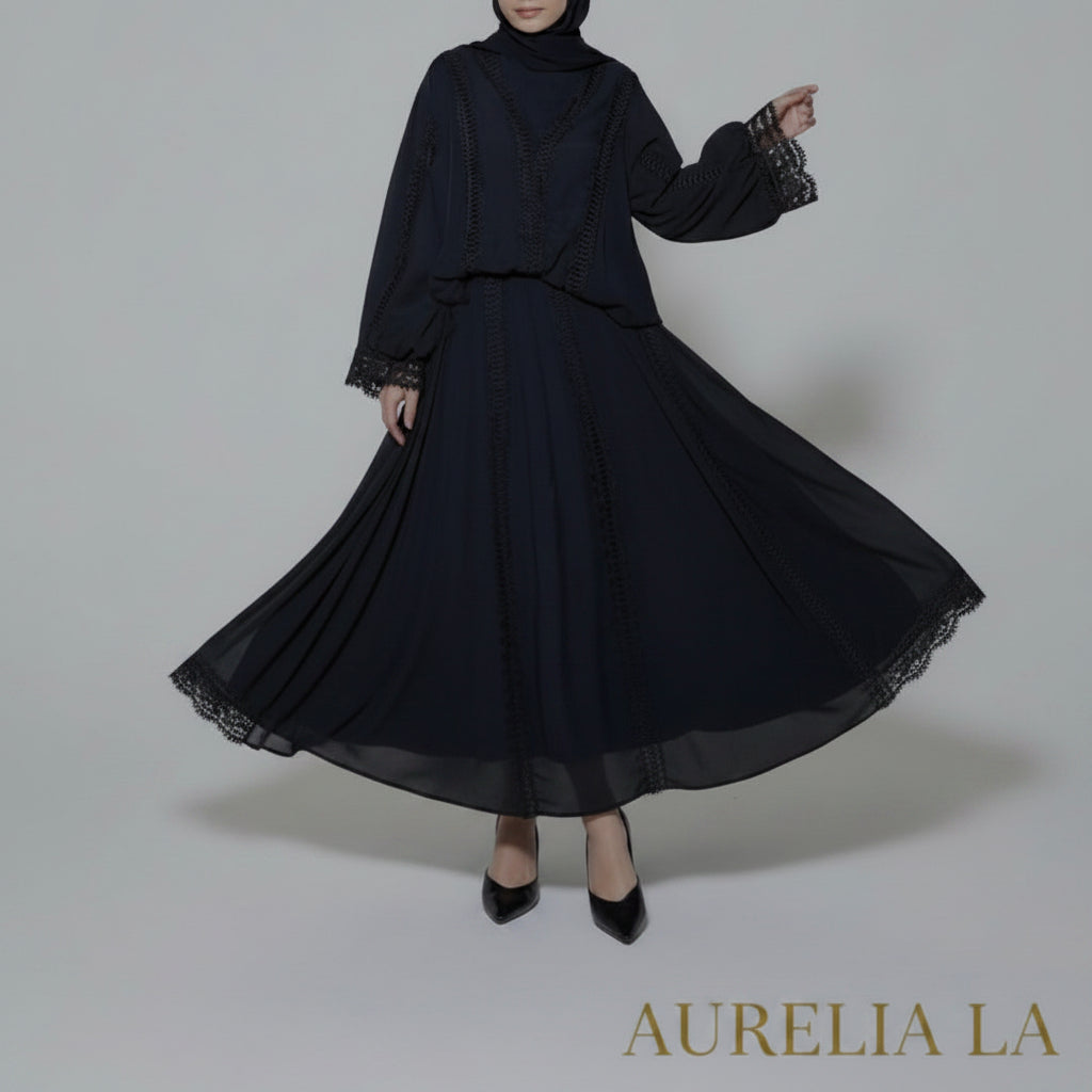 Dalia Lace Set- Black