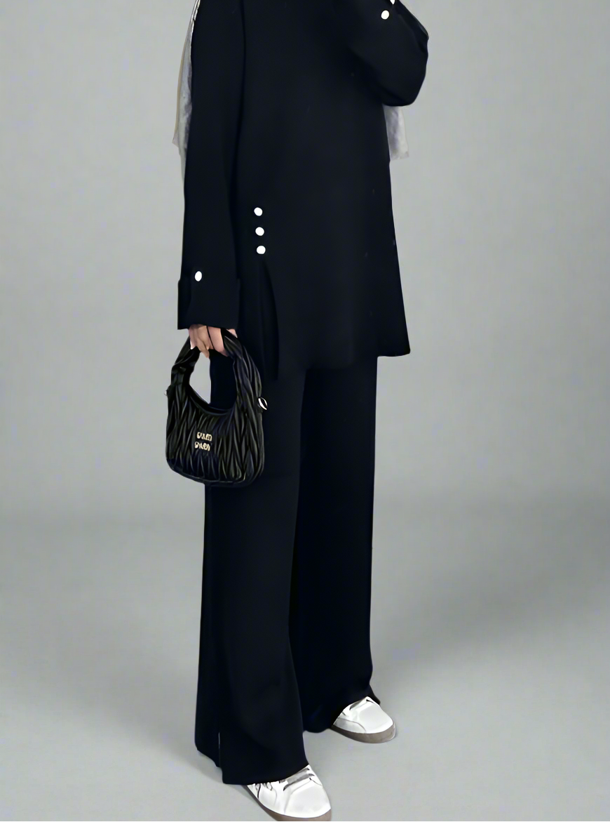 Elena Knit Set -Black