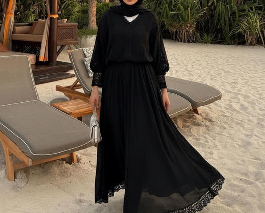 Dalia Lace Set- Black