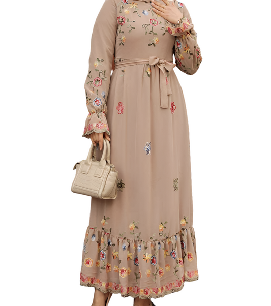 Jasmine Mink floral maxi dress